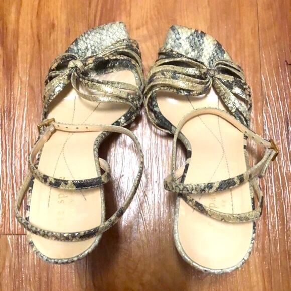 Kate Spade 2005 Sparkle Snakeskin Heels Size 5.5 - Picture 3 of 14